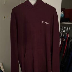 EUC Spyder Maroon Hoodie